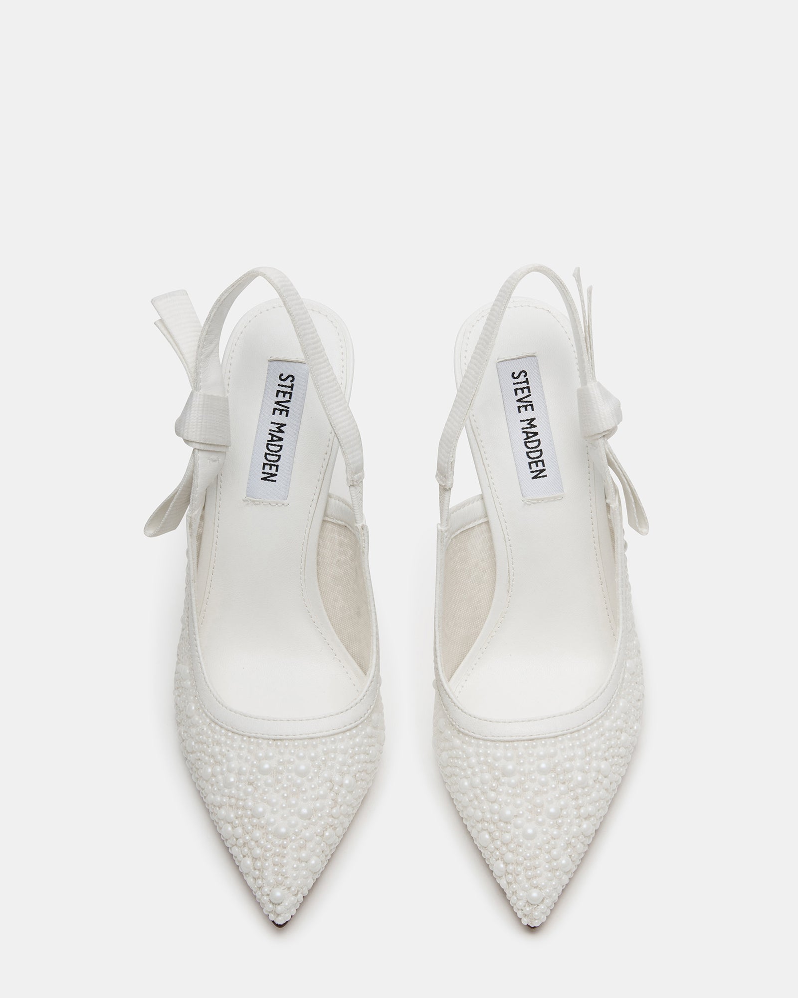 Bri White Lace Pearl