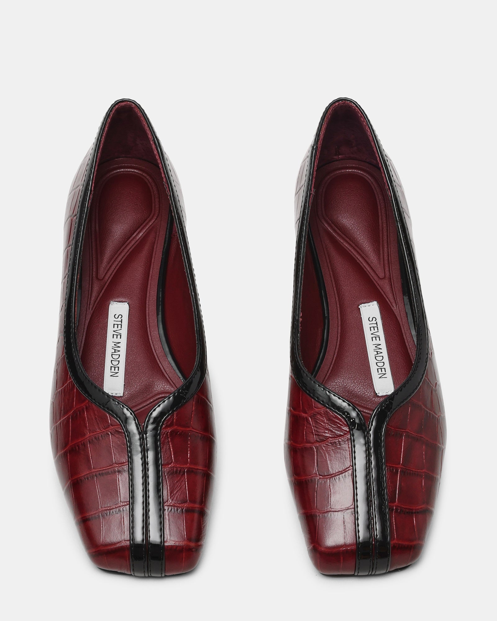 Dorelia Burgundy Crocodile Leather