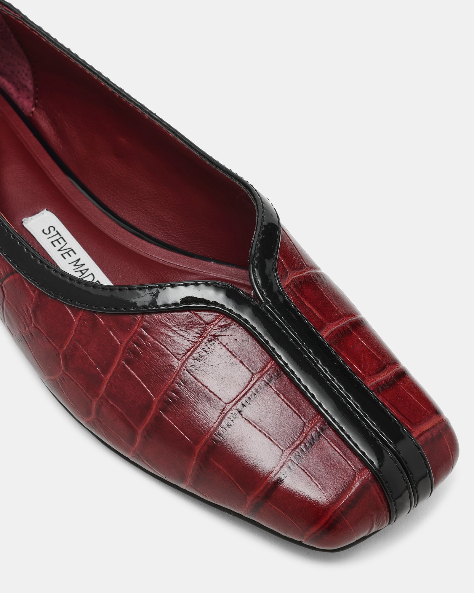 Dorelia Burgundy Crocodile Leather