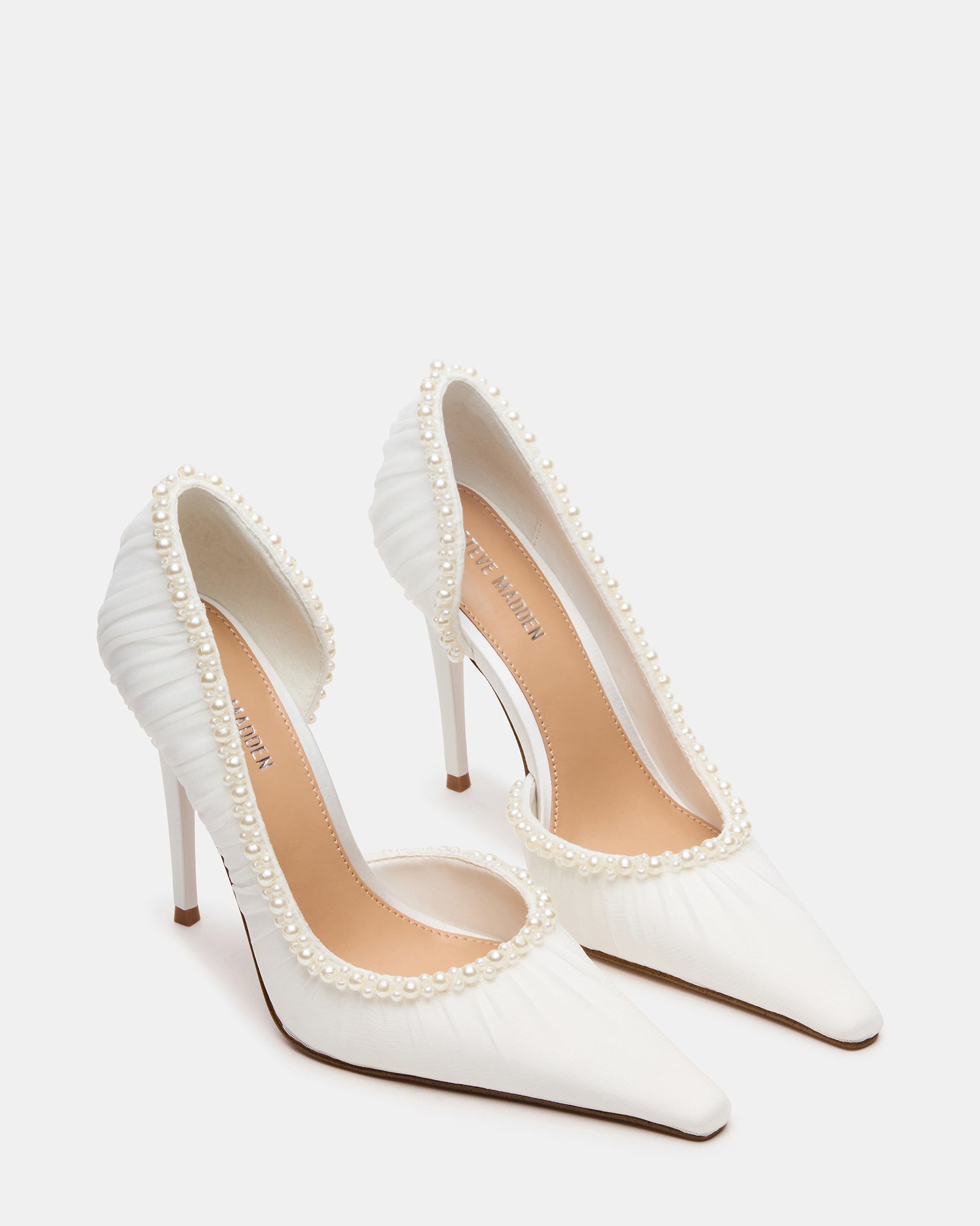 Elegant Pearl Ivory Mesh