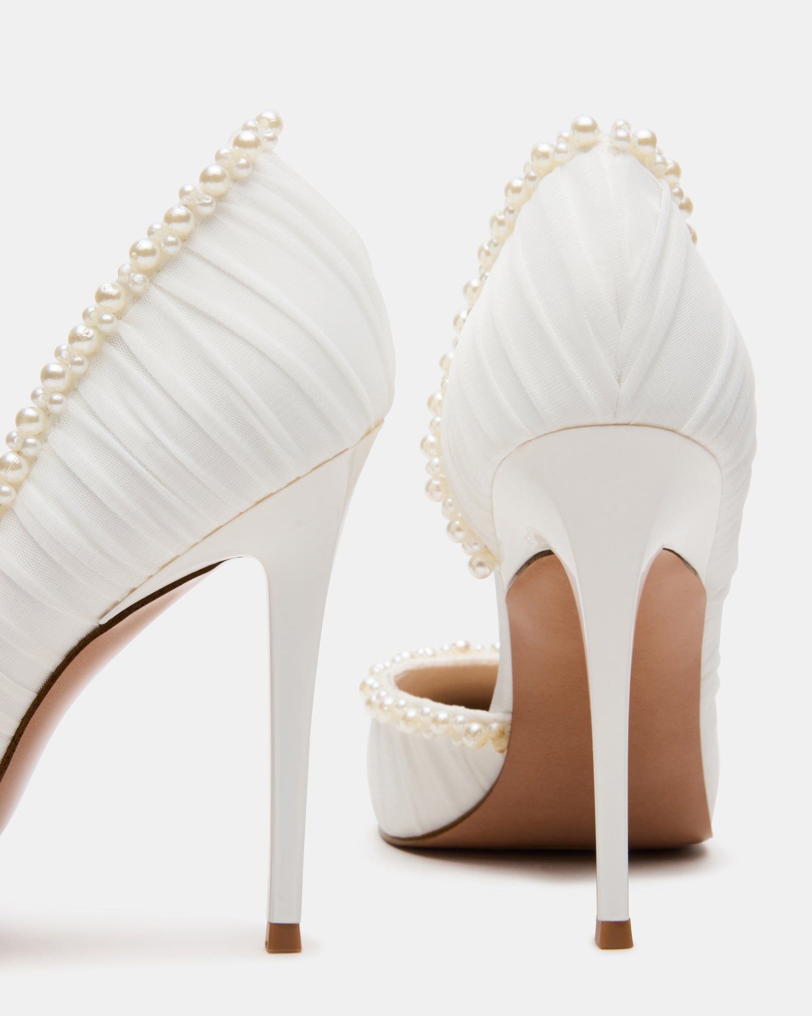 Elegant Pearl Ivory Mesh