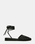 FLUTTER BLACK LEATHER