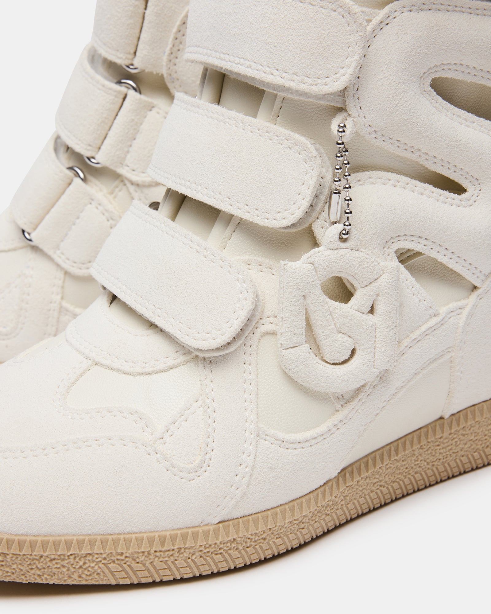 Mavis White Suede