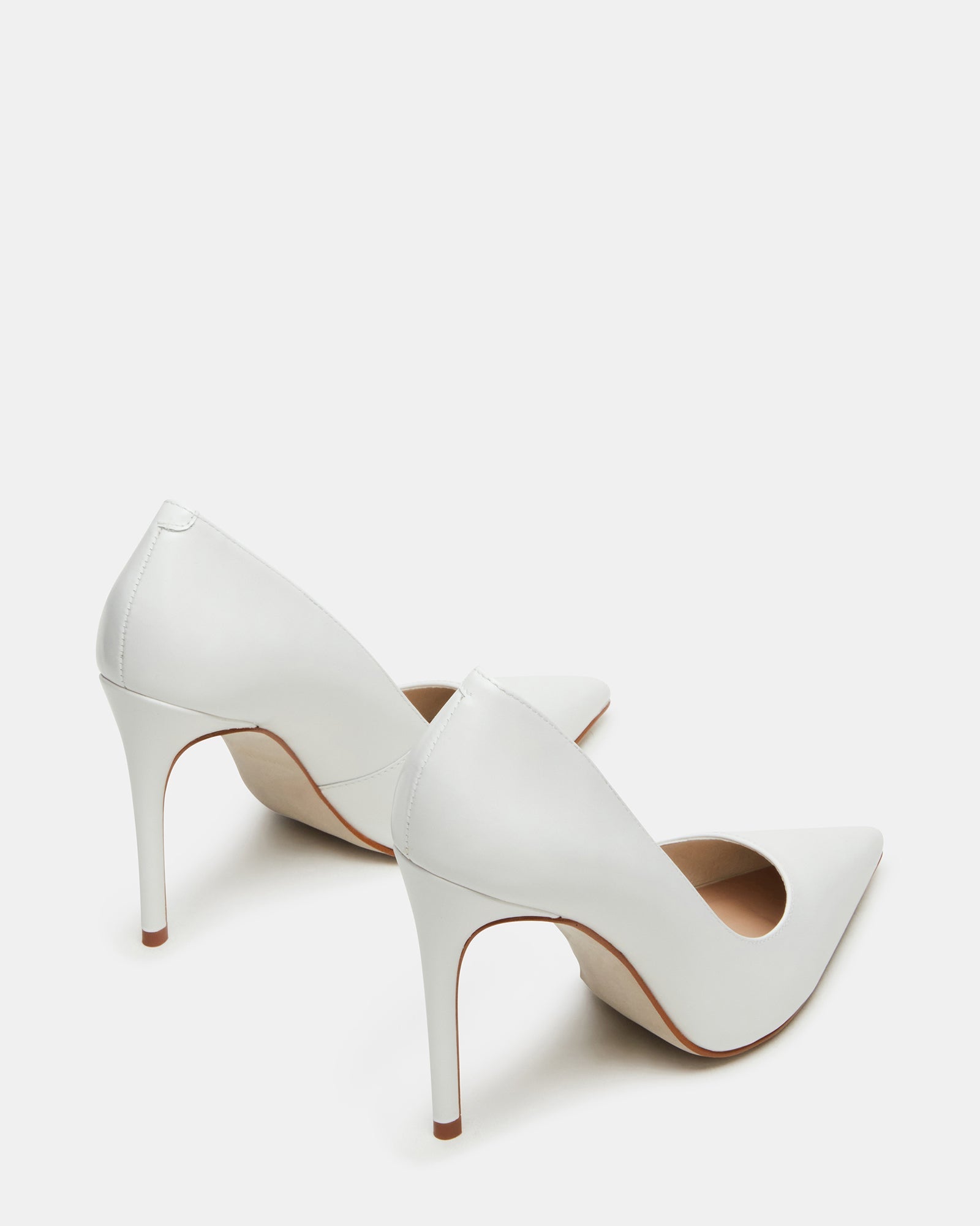 Noir White Leather