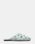 PEARSON BLUE SATIN RHINESTONES