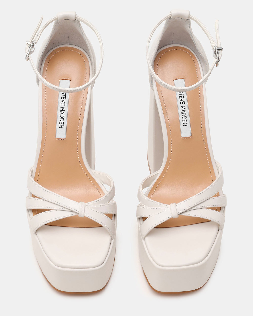 Retro White Leather