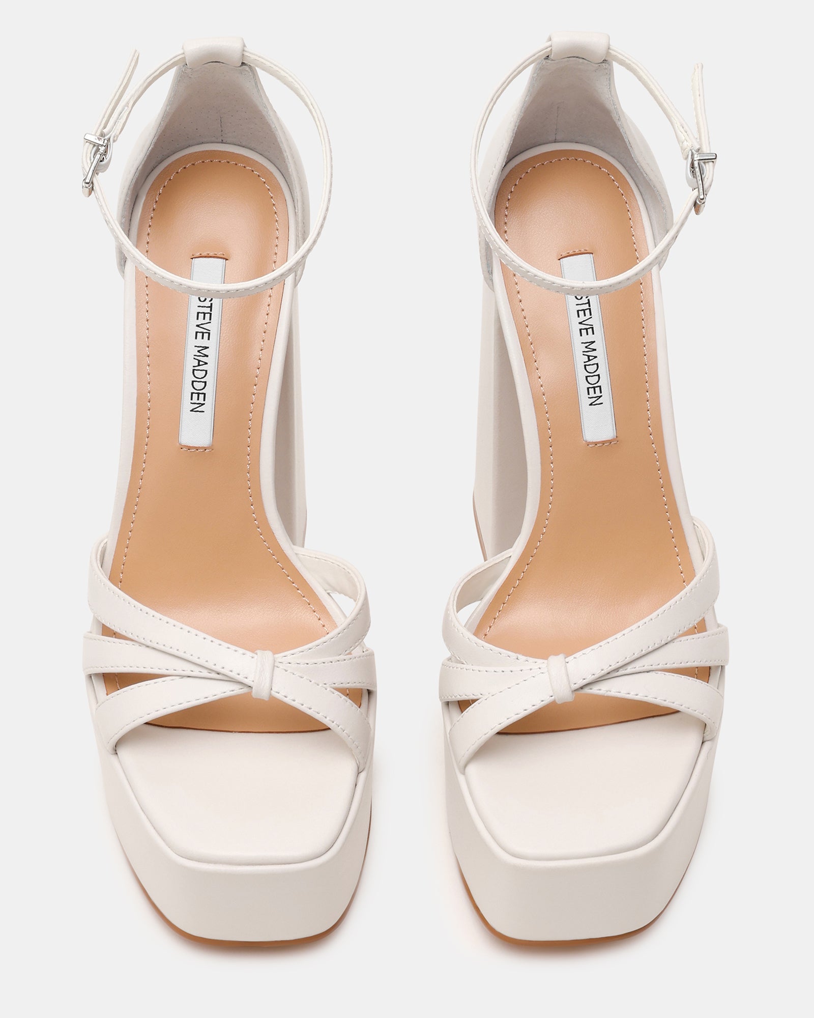Retro White Leather