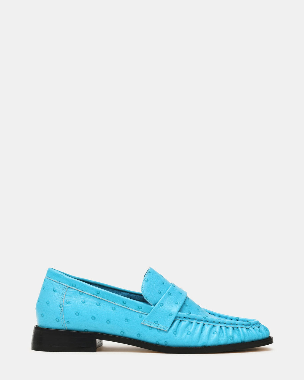 Ronie Ostrich Turquoise Leather