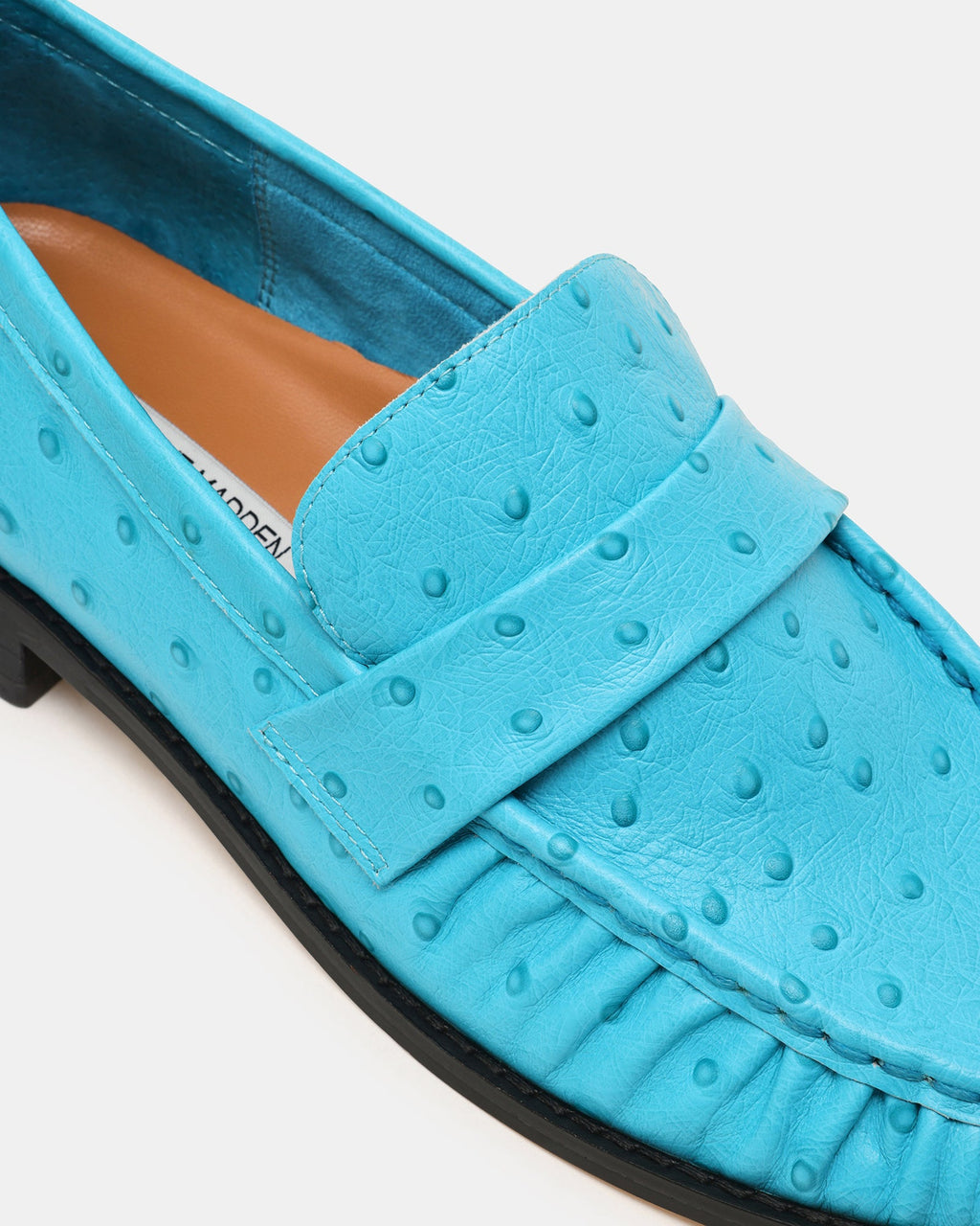 Ronie Ostrich Turquoise Leather