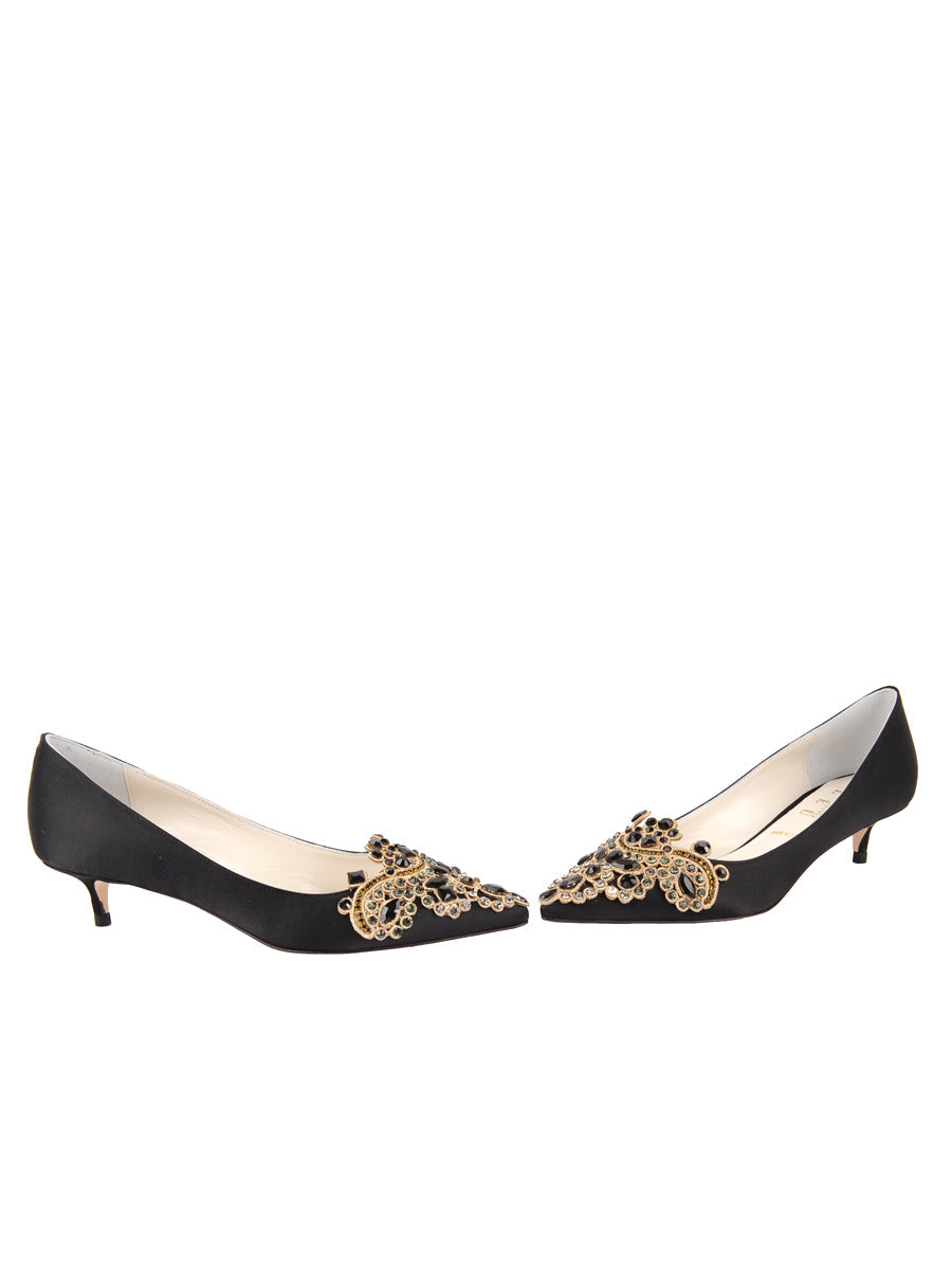 Brinsley Pointed Toe Kitten Heel