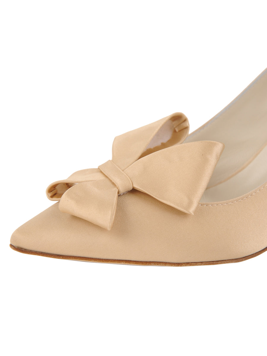 Caitlin Pointed Toe Pump Satin