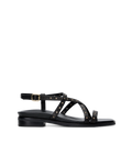 Wrentit Black Leather & Hardware Sandals | Bared Footwear