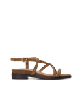 Wrentit Coffee Tan Suede & Hardware Sandals | Bared Footwear