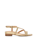 Wrentit Gold Woven Leather Sandals | Bared Footwear